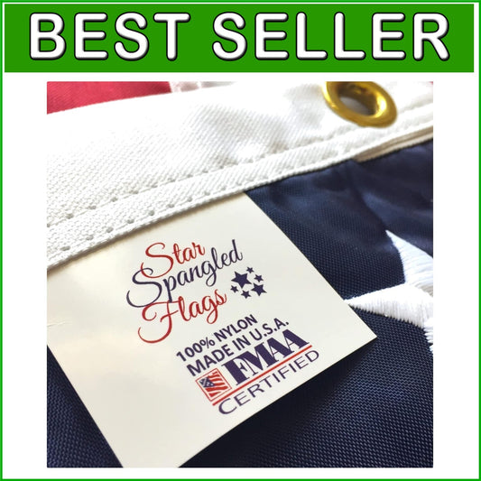 Premium 3x5 American Flag - Fade Resistant Nylon for Hearty Outdoor Display