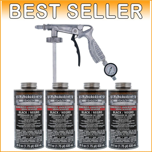 Automotive Rubberized Undercoating Spray - 28oz 4-Pack for Heavy-Duty Protection
