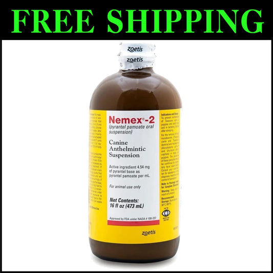 Doubly Potent 16oz Wormer for Dogs - Controls Roundworms and Hookworms