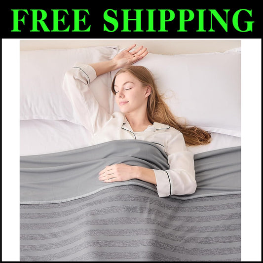 Double-Sided Cooling Blanket for King Size Beds - Silky Softness, Summer Comfort