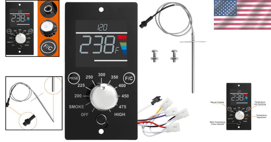 Easy-Install Digital Thermostat with LED for Pit Boss Pellet Grill Innovation
