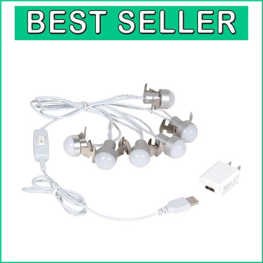 108 Inch USB LED 6 Light Accessory Set with Polished Finish for Decor Lovers