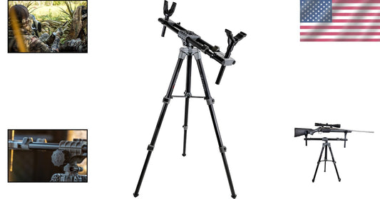 Durable Aluminum Gun Rest with Adjustable Height for Versatile Outdoor Use