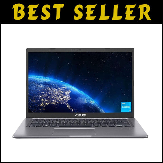 14 Inch ASUS VivoBook 14 Laptop - Fast Intel i3, 4GB RAM, 128GB SSD, Slate Grey