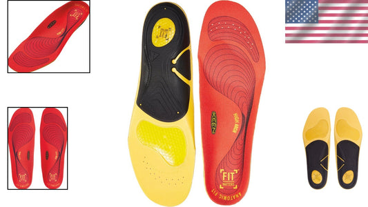 Premium Arch Support Insoles with Anti-Odor Technology - For Men's Footwear