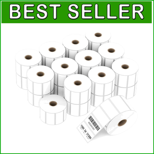 Adhesive 2" x 1" Direct Thermal Labels Compatible with Rollo & Zebra Printers