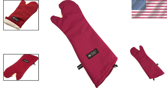 Durable Cool Touch Flame Oven Mitt - Universal Fit & NSF Certified Safety