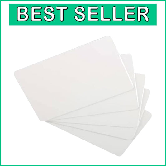 500-Pack Premium Graphic Quality PVC ID Cards - Perfect for All Printers