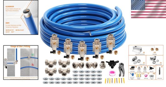 Versatile 3/4" Compressed Air Line Kit, 300FT with Complete Installation Tools
