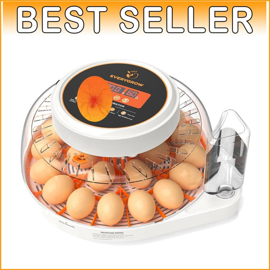 2024 Upgrade: Automatic 22-Egg Incubator with Humidity & Egg Turning Features