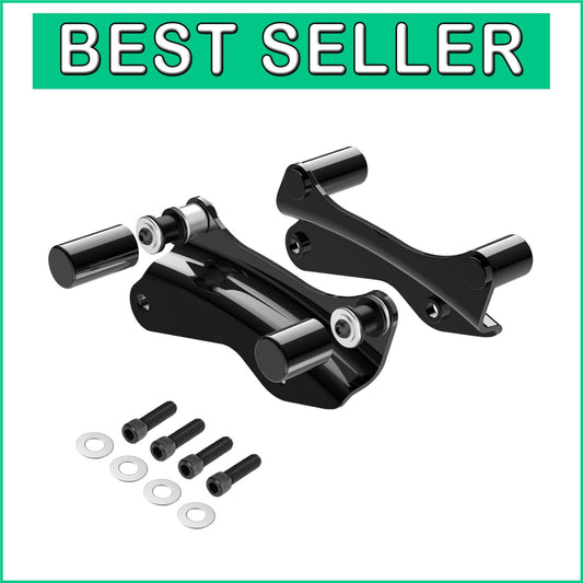 4-Pcs Docking Hardware Cover Set for Harley Touring Models - Vivid Black Design