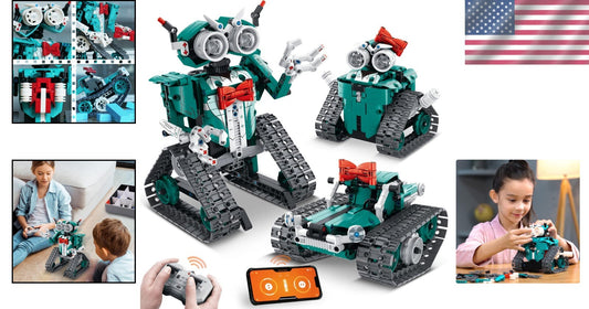 Educational 3-in-1 RC Robot Building Set for Kids - Perfect Gift for Ages 8-14