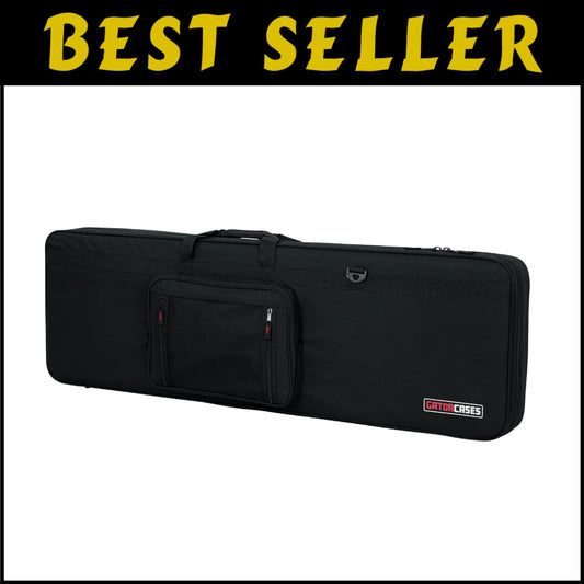 High-Durability Bass Guitar Case with Plush Lining - Fits Major Models 44x16 in