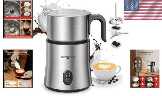 500ml Detachable Milk Frother & Steamer with Strix Control - Elegant Solution