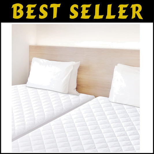 2 Pack Twin Size Waterproof Quilted Mattress Protector for Comfortable Sleep