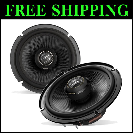 Dynamic 2-Way Coaxial Car Speakers - Clear Sound, Easy Installation, Black