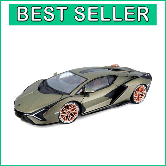 Exquisite Green Lamborghini Sián Die-Cast Model - 1:18 Collector's Edition