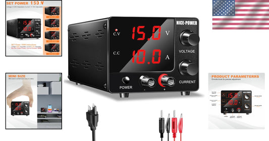 Compact 150W Benchtop DC Power Supply 0~30V with Precision Encoder Adjustment