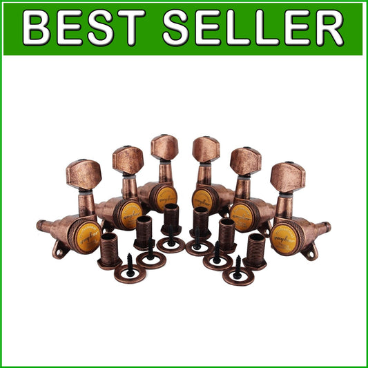 1:18 Gear Ratio Locking Tuners 3L + 3R - Ideal for Electric & Acoustic Guitars