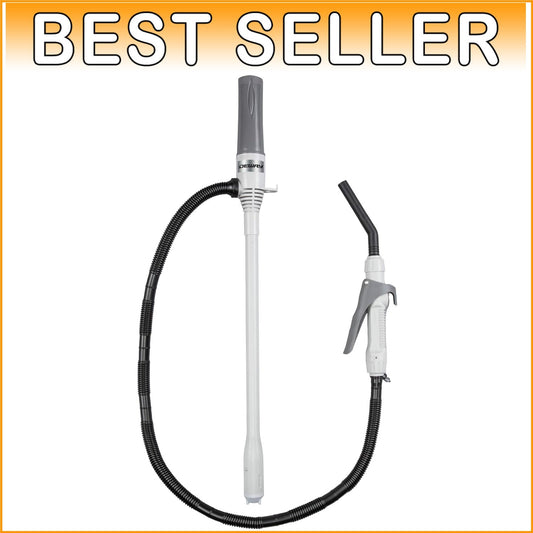 D Battery Powered Fuel Transfer Pump – Fast 2.4 Gallons Per Minute with Nozzle