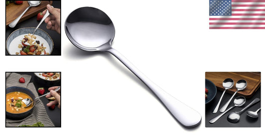 Elegant 50-Piece Stainless Steel Spoon Set for Restaurants & Family Gatherings