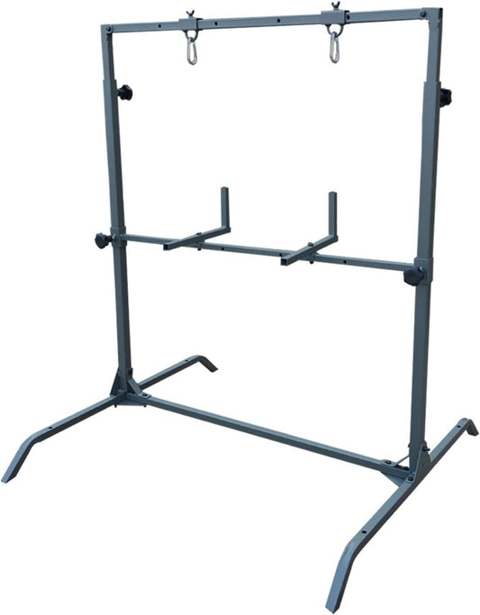 Adjustable Steel Archery Target Stand - Perfect for Uneven Grounds & Bag Targets