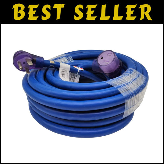Universal NEMA 6-50 Welder Extension Cord, 50FT, 40 Amp, Multiple Length Options