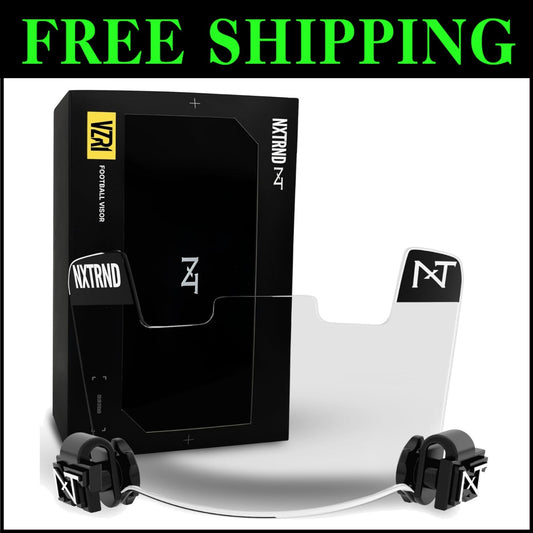 Durable Polycarbonate Football Visor with Anti-Fog Technology - One Size Clear