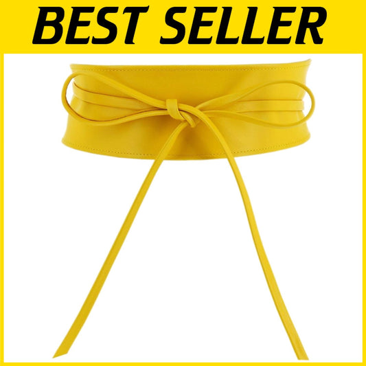 Timeless Women's Italian Leather Obi Belt - Adjustable Elegance for All-Outfits