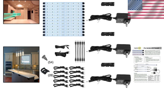 Pro Series Triple Deluxe+ LED Strip Light - 12 Panels with 3 Power Supplies