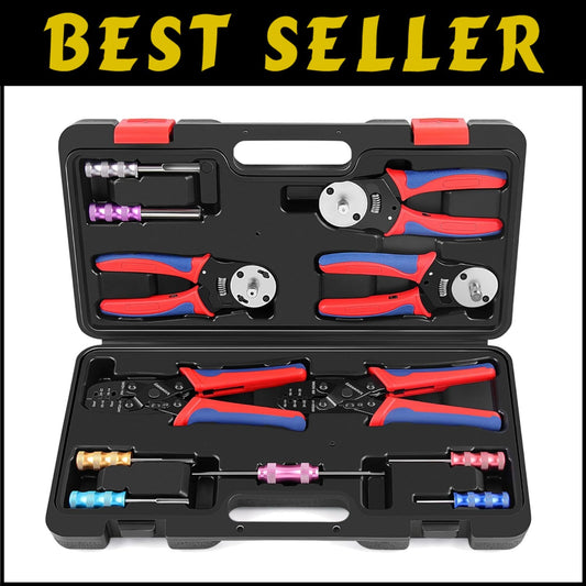 Deutsch Crimper Kit - 12PCS for DT Connectors, Weather Pack & Open Barrel Tools