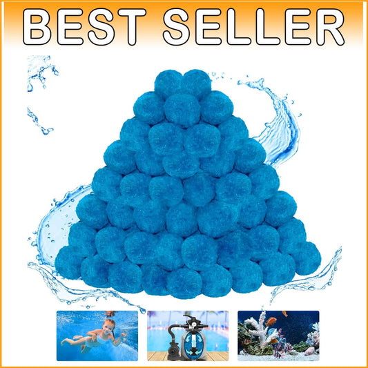 4 lbs Eco-Friendly Pool Filter Media Balls - Replaces 150 lbs Sand Efficiently