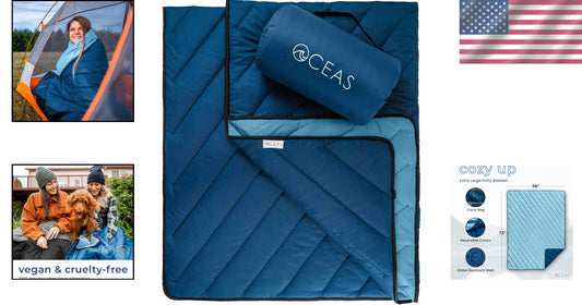 All-Weather Insulated Travel Blanket - Perfect for Tailgating, Picnics & Hiking