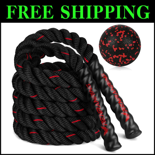 Triple Weighted Jump Rope for Faster Results - Perfect for Full Body Workouts