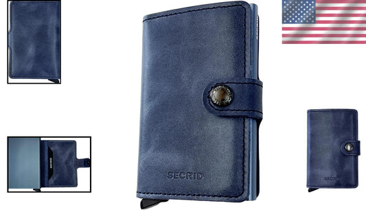 Vintage Black Card Holder for Women - Slim Profile, High-Quality Craftsmanship