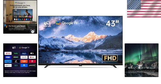 43-Inch LED Smart TV with Google Assistant & Chromecast - Immersive Viewing
