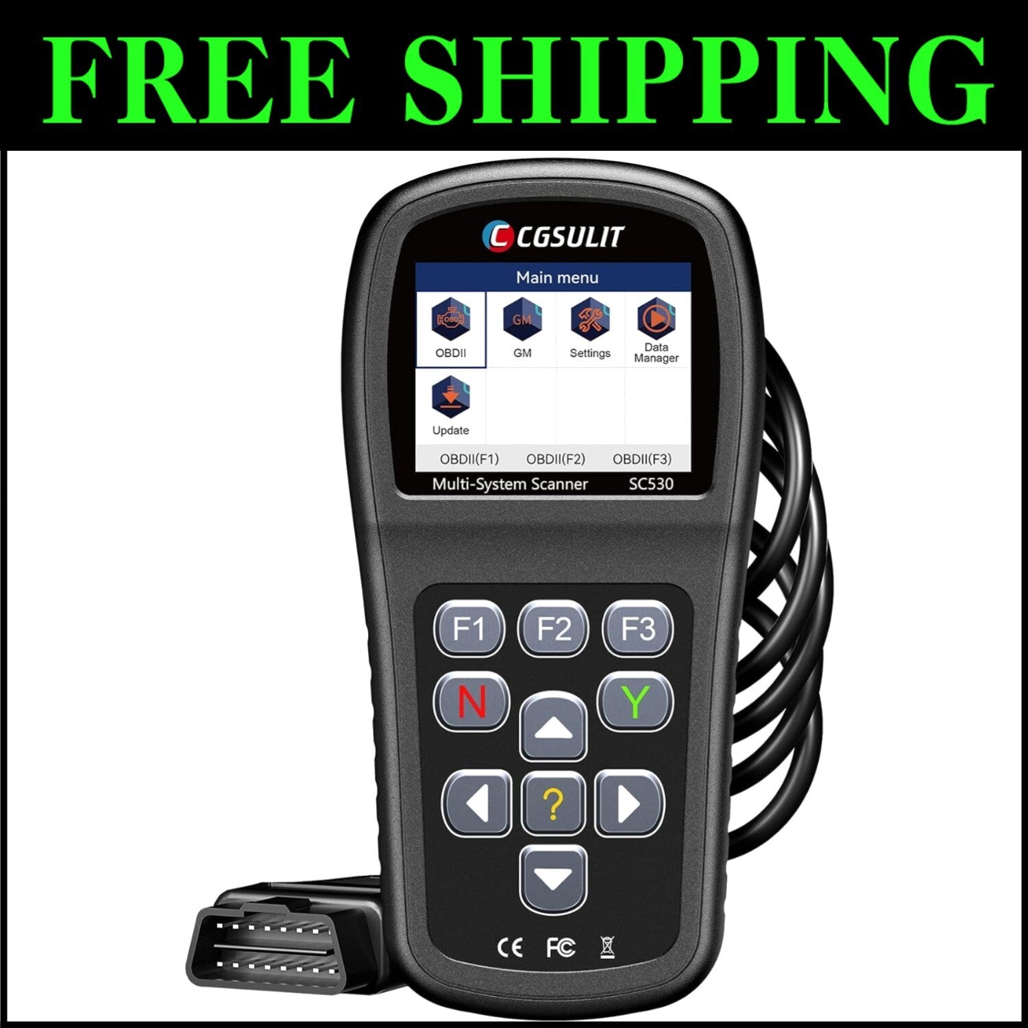 30+ Functions Chevy/GMC Code Reader with Battery Registration & Lifetime Updates