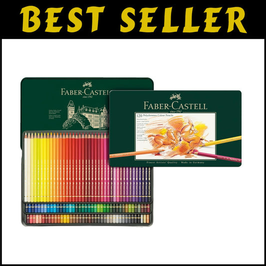 Polychromos Premium Colored Pencils in Tin - 120 Vibrant Colors, Artist Quality