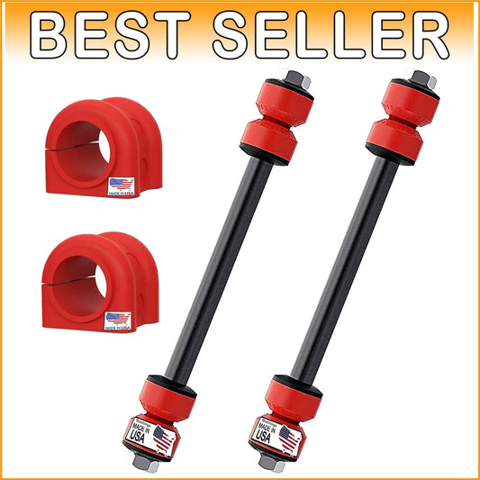 Advanced 4PC Sway Bar Stabilizer Links with Code Red Bushings for Pickup/Ram