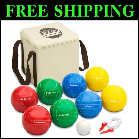 Versatile 90mm Bocce Ball Set - Enjoy Competitive Fun on Grass, Sand, & Courts!