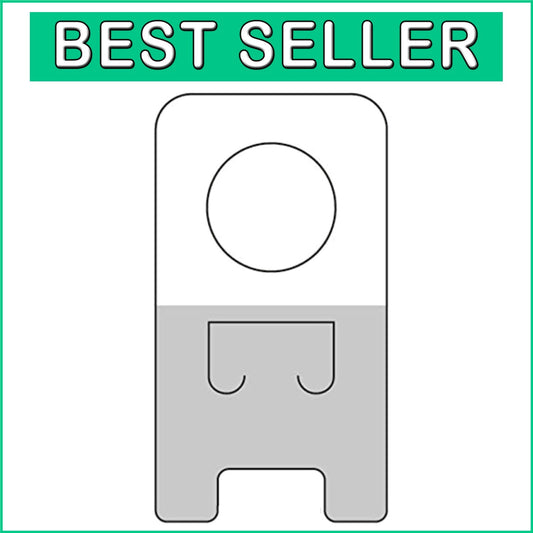 1000 Premium Clear Retail Hang Tabs - Easy Application, Ideal for Merchandising