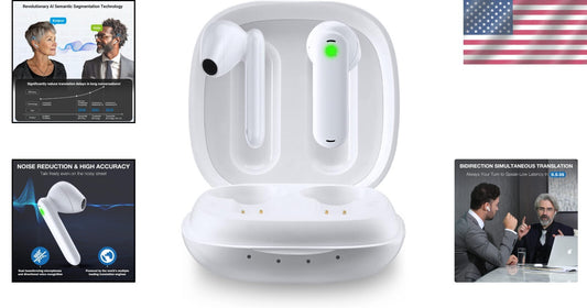 AI-Powered Translator Earbuds - 40 Languages, Offline & Real-Time Functionality