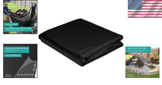 Premium 13x20 ft. PVC Pond Liner - Durable, UV-Resistant & Easy to Install