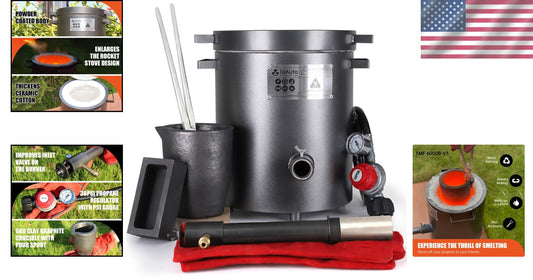 Complete V3 Propane Smelting Furnace Kit - Ideal for Hobbyists & Professionals