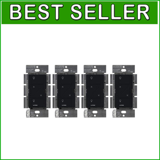 4-Pack Caseta Original Dimmer Switch: Smart Control for LED & Incandescent Bulbs