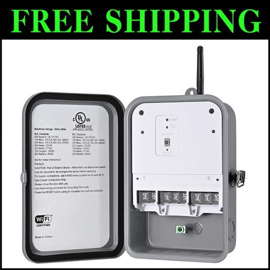 UL Listed Wi-Fi Pool Pump Timer with Voice Activation - Energy Saving Solution