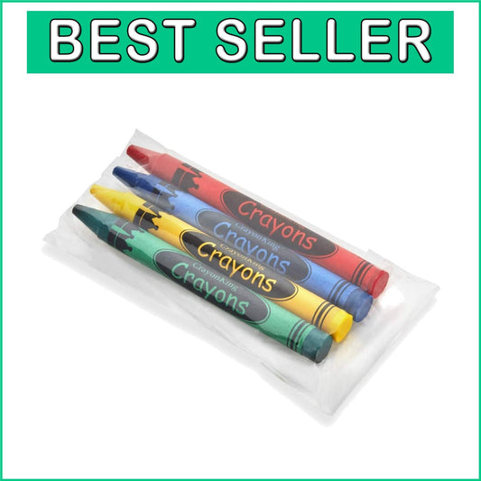 1000 Assorted Colors Crayons - Non-Toxic, Individually Wrapped for Easy Sharing