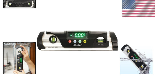 Rugged 9" Digital Torpedo Level - Waterproof, Shockproof with Bright LED Display