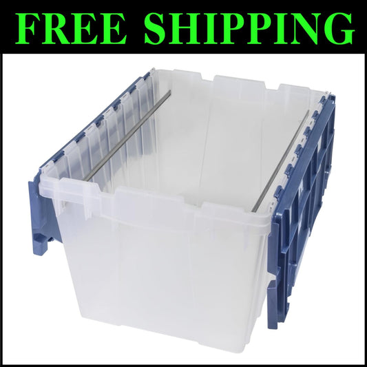 Versatile 12 Gallon Stackable Storage Box with Clear Design for Easy Viewing
