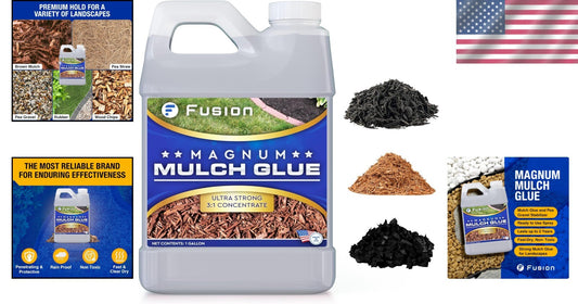 Fast-Drying Landscaping Glue - 1 Gallon Magnum Mulch Adhesive for Outdoor Spaces